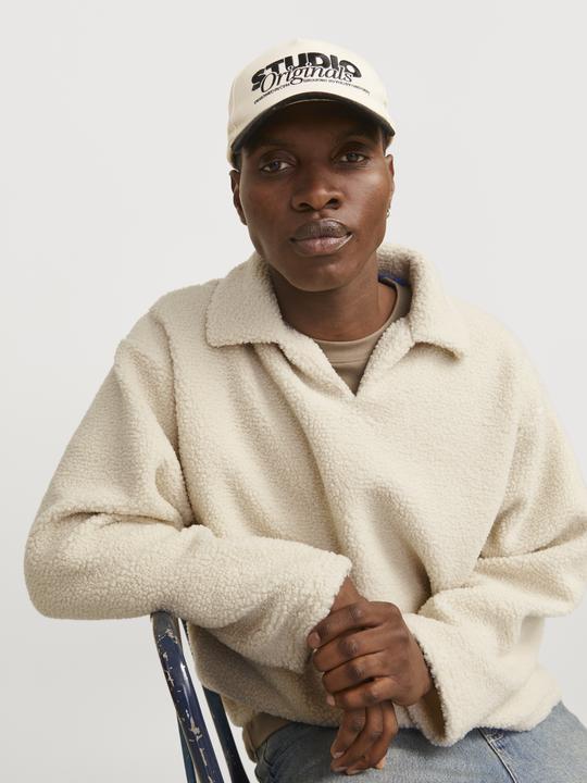 Produktbild Jack & Jones Joravondale Teddy Split Neck Sweat Ln (L)