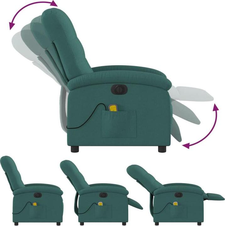 Actual product image VidaXL Massage chair electric fabric