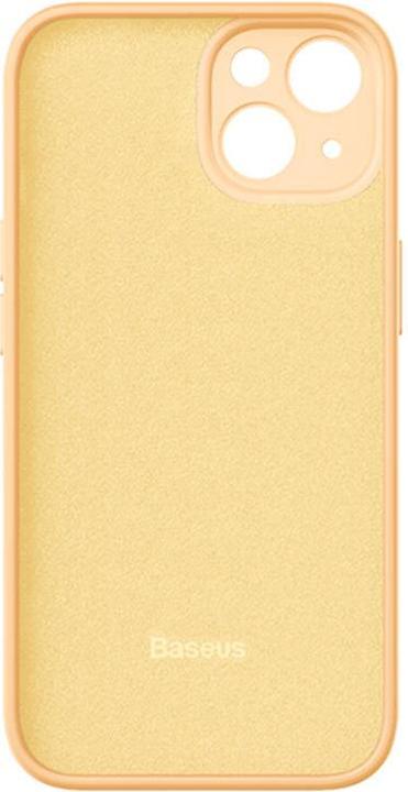 Produktbild Baseus Liquid Silica Gel Case for iPhone 14 Plus (sunglow)+ tempered glass + cleaning kit (Apple iPhone 14 Plus)