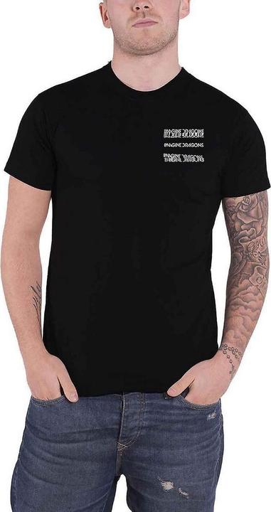 Image du produit Imagine Dragons T-Shirt unisexe adulte en coton Glitch (S)