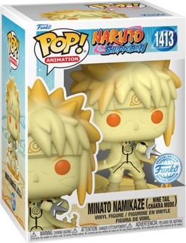 Actual product image Funko POP! Naruto Shippuden Minato Namikaze (Nine Tail Chakra Mode) Exclusive