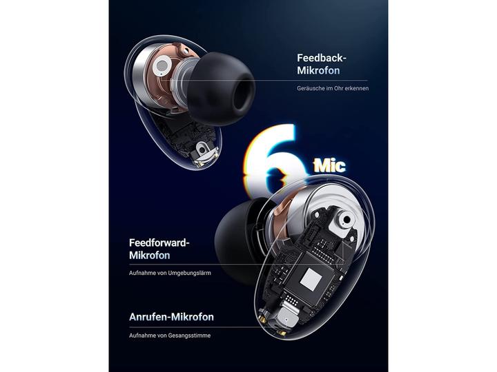 Immagine prodotto Ugreen HiTune X6 Auricolari senza fili Bluetooth 5.1 ANC (ANC, 6 h, Senza fili)