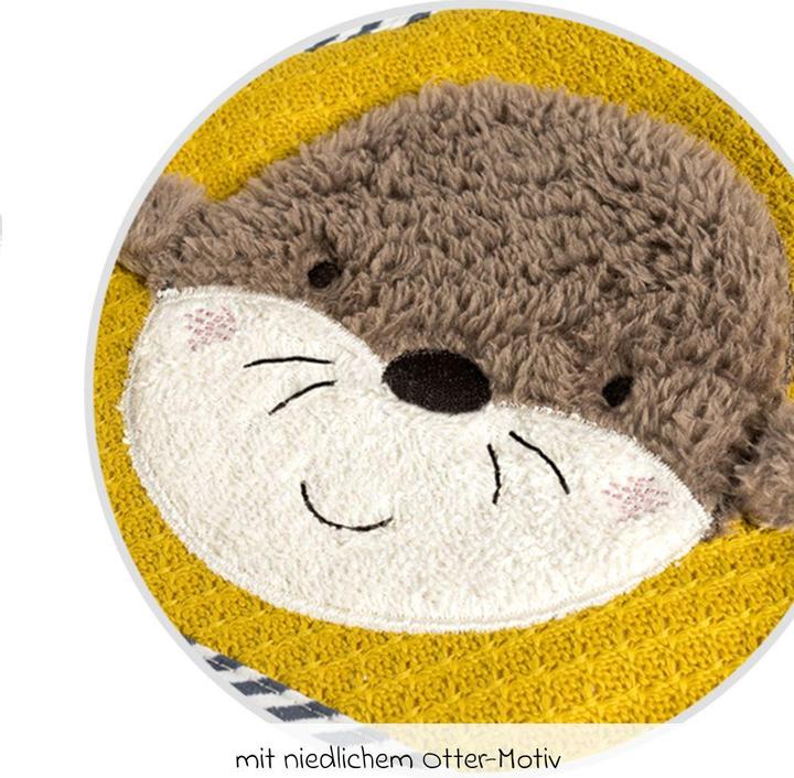 Produktbild Fehn Kapuzenbadetücher & Handtücher Kapuzenbadetuch 80 x 80 cm - Otter