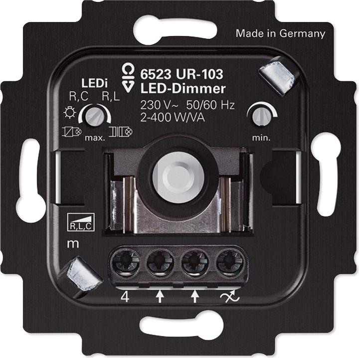 Produktbild Busch-Jaeger Busch-Drehdimmer LED 6523 UR-103 Universaldimmer UP 2-400 Watt
