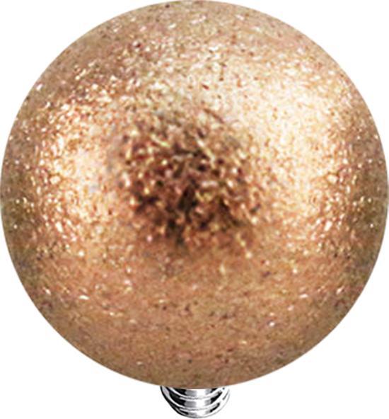 Star Piercing Dermal Anchor Kugel rosegold gesprenkelt (Chirurgenstahl 316L)