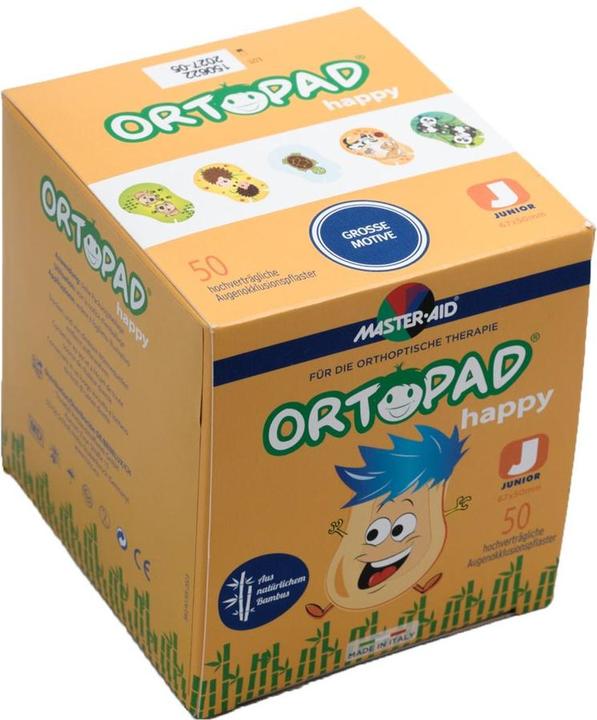 Actual product image Master Aid Eye patch Happy Junior 50 pieces (50 x)