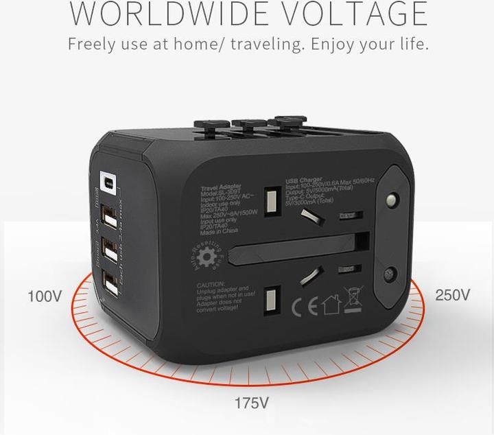 Image du produit Otravel Multi-National Travel Adapter US-Charger B / non mis à la terre