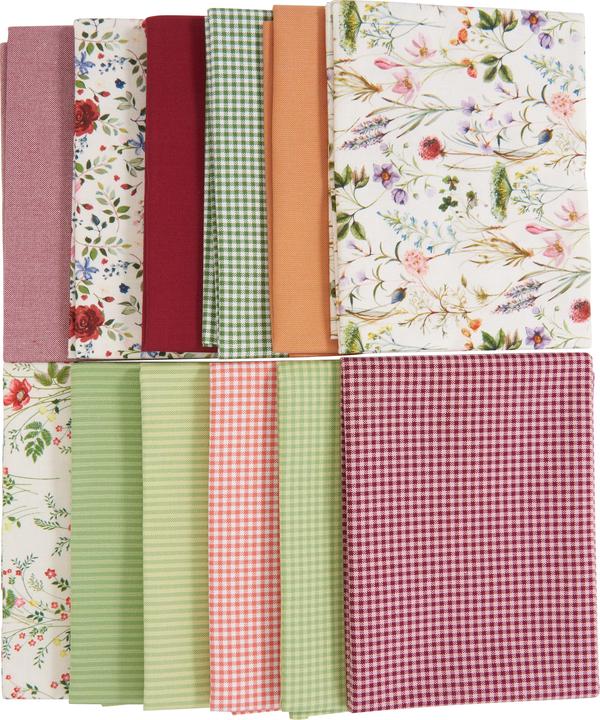 Actual product image Westfalenstoffe Fabric package "Florence", 12 fabrics à 48 x 48 cm