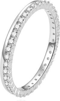 Beneto Unique silver ring with zircons AGG227 - Circuit: 52 mm (52)