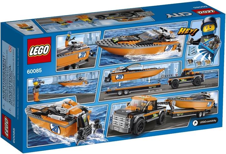 Produktbild LEGO Allradfahrzeug mit Powerboot (60085, LEGO City)