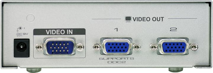 Image du produit Aten VS92A, répartiteur VGA à 2 ports avec amplificateur de signal jusqu'à 30m