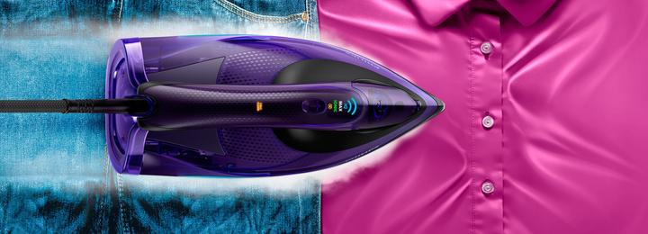 Produktbild Philips GC5039/30 Bügeleisen Dampfbügeleisen SteamGlide Advanced, Violett (3000 W, 260 g/min)