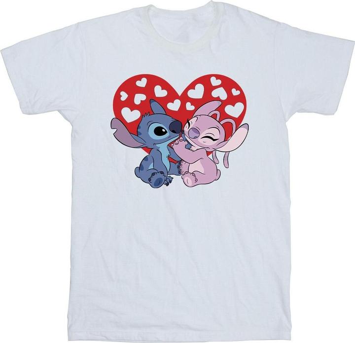 Immagine prodotto Disney Lilo & Stitch Hearts Maglietta Uomo (L)