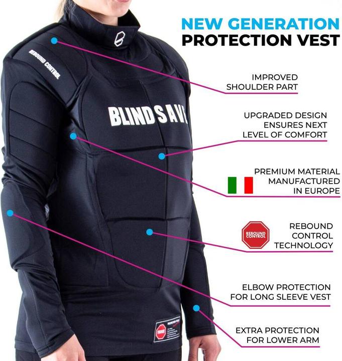 Actual product image Blindsave Goalkeeper Vest Protection With Rc Long Sleeve (M)