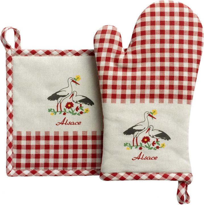 Winkler blom set aus handschuh und topflappen (Hülle 100% Baumwolle Füllung 100% Füllung Baumwolle)