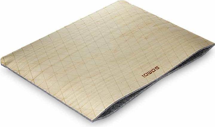 Actual product image Samdi Wooden bag sleeve 13 inch light brown (13")