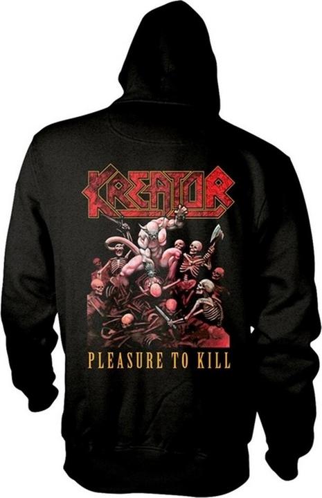 Immagine prodotto Kreator Pleasure To Kill Felpa con Cappuccio e Zip Intera Adulto Unisex (M)