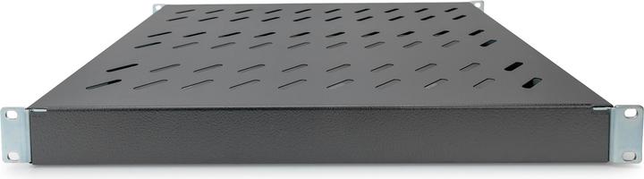 Image du produit Digitus Tablette 1U pour armoire réseau 48,3cm 19 pouces RAL9005 noir pour armoire de 600mm de...