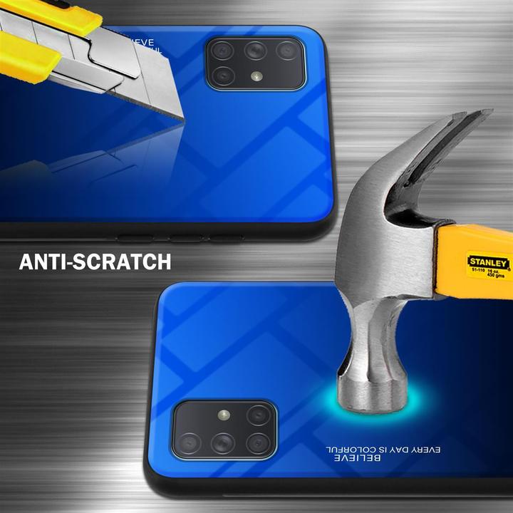 Productafbeelding Cadorabo TPU 2 kleuren glasdekking (Samsung Galaxy A71)