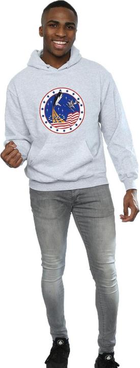 Actual product image Nasa Mens Classic Rocket 76 Hoodie (XXL)