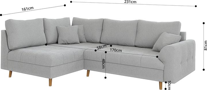 Actual product image Ropez Ariella (Corner sofa)