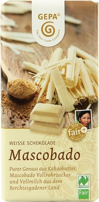 Image du produit GEPA Chocolat Mascobado Blanc (100 g)