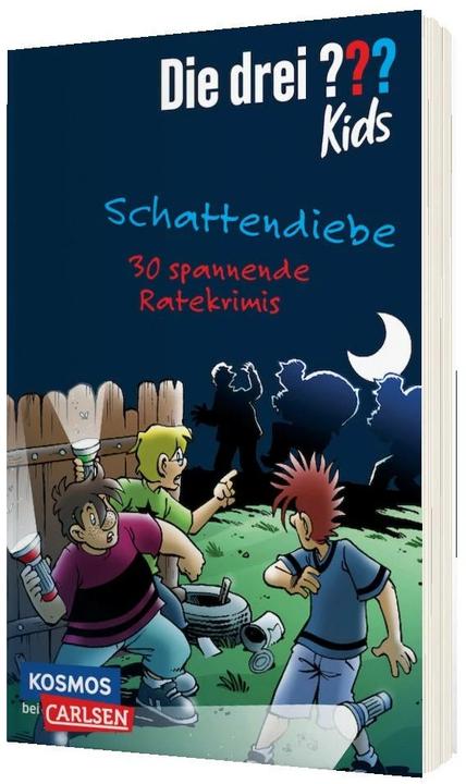 Immagine prodotto Die drei??? Kids: Schattendiebe. 30 spannende Ratekrimis! (Tedesco, Ulf Blanck, Stefanie Wegner, 2022)