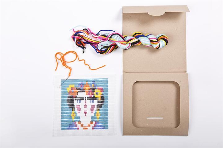 Actual product image Sozo Frida Kahlo Needlepoint Kit