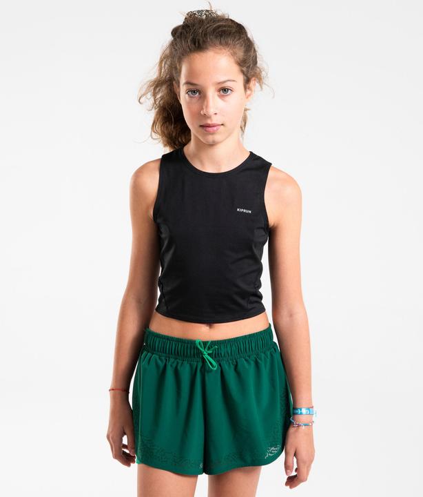 Kiprun Laufshorts Mädchen atmungsaktiv - Dry + 900 grün (6, 7, 8)