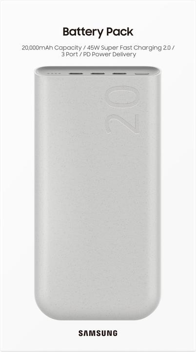 Actual product image Samsung PD Super Fast (20000 mAh, 45 W, 74 Wh)