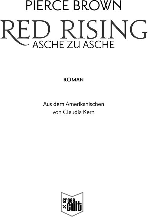 Actual product image Red Rising - Asche zu Asche (German, Pierce Brown, 2018)
