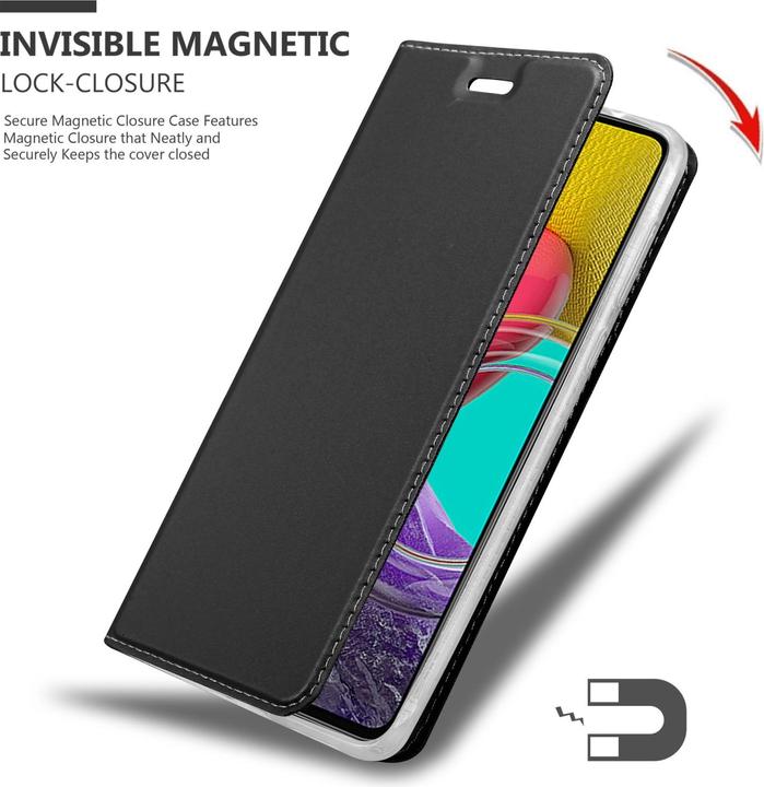 Actual product image Cadorabo Classy Book Case for Samsung Galaxy M53 5G (Samsung Galaxy M53 5G)