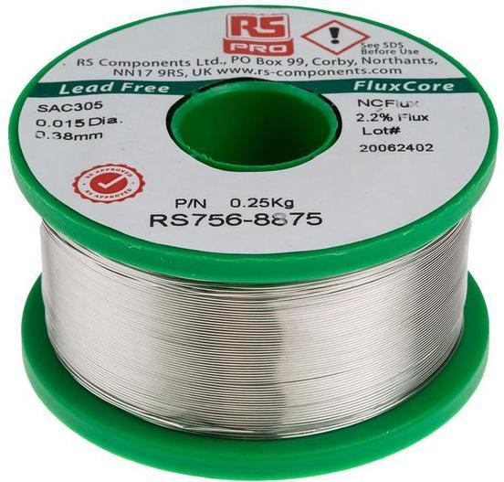 Immagine prodotto Rs Pro Filo saldat no piombo Sn-Ag-Cu, 0,4mm