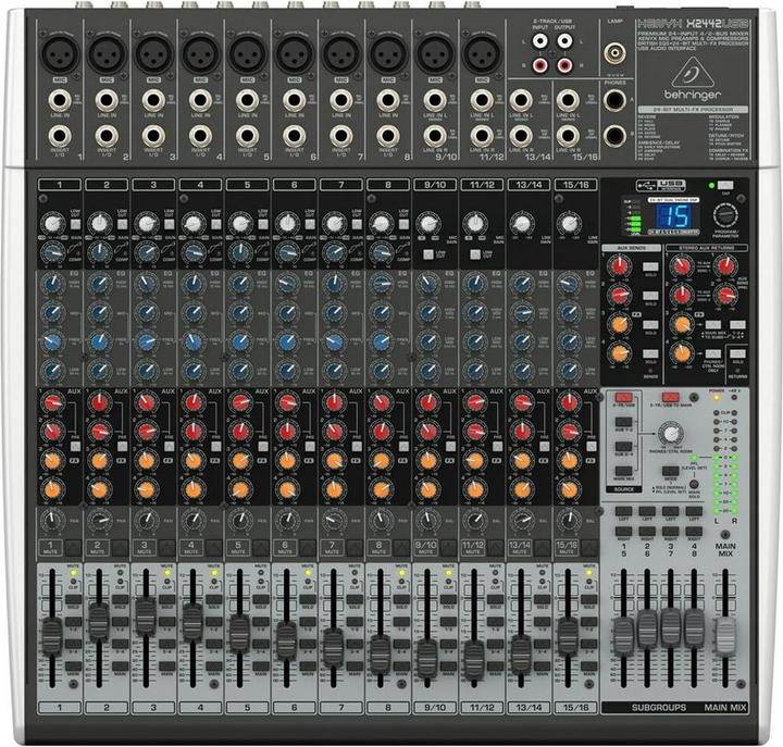 Immagine prodotto Behringer XENYX X2442USB, Mixer con effetti e USB (Mixer da studio e live)