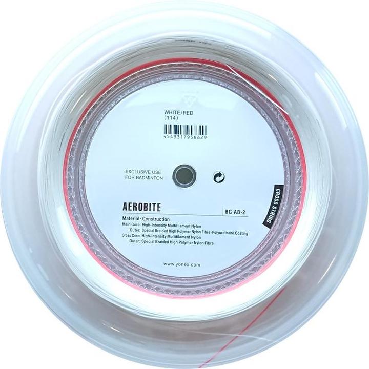 Image du produit Yonex Cordon de badminton Aerobite 200M rouge et blanc