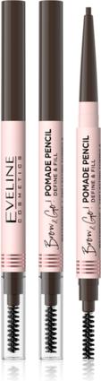 Actual product image Eveline Brow & Go! Eyebrow Pomada In Dark Brown Crayon