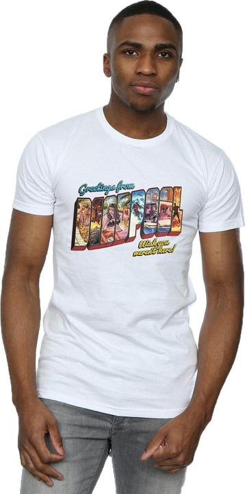 Actual product image Mens Deadpool Greetings T-Shirt (L)