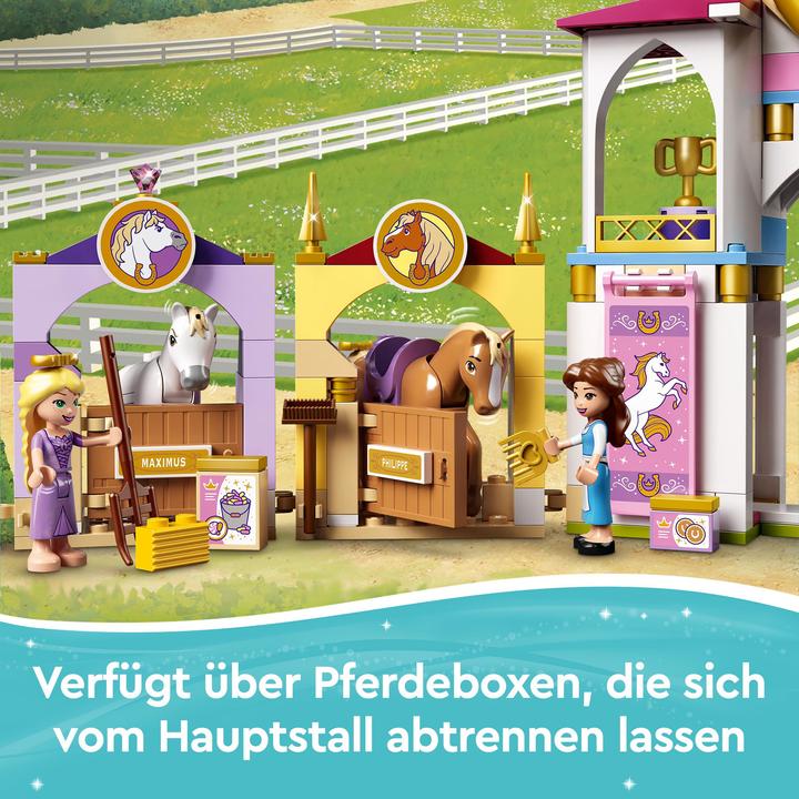 Immagine prodotto LEGO Disney Princess 43195 Belle e Rapunzel Cavallo Stabile (43195, LEGO Disney)
