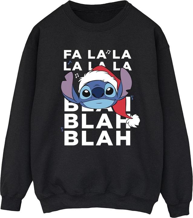 Actual product image Disney Womens/Ladies Lilo And Stitch Christmas Blah Blah Blah Sweatshirt (S)