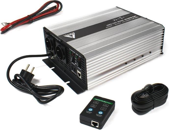 Actual product image Digital Uninterruptible Power Supply (UPS + AVR) AZO 12V UPS-2000SR Sine 2000W/1000W 12V/... (2000 VA, 1000 W, Line-interactive UPS)