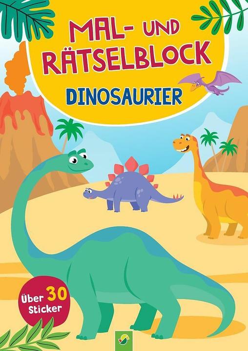 Produktbild Mal- und Rätselblock Dinosaurier