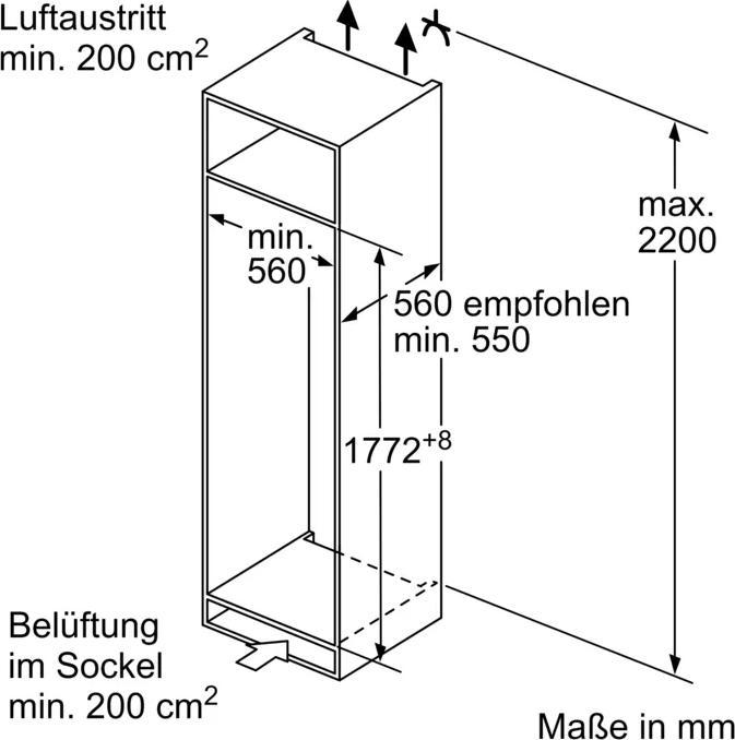 Produktbild Bosch Hausgeräte BOSC Einbau-Kühlschrank (310 l)