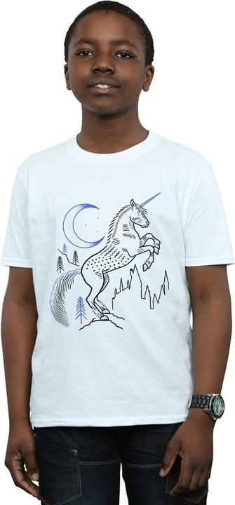 Actual product image Boys Unicorn Line Art T-Shirt (128)