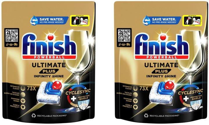 Immagine prodotto Finish Ultimate Plus Infinity Shine (Compresse, 146 x)