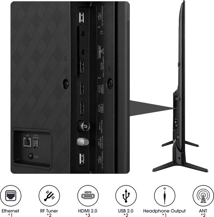 Produktbild Hisense TV 50A6K (50", LED, UHD, 2023)