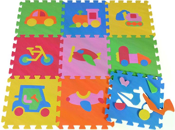 Produktbild Knorrtoys Puzzlematte - "Fahrzeuge"/10-tlg./32 cm (32 x 32 cm)