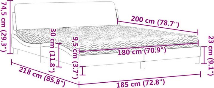 Immagine prodotto VidaXL Khloe (180 x 200 cm)