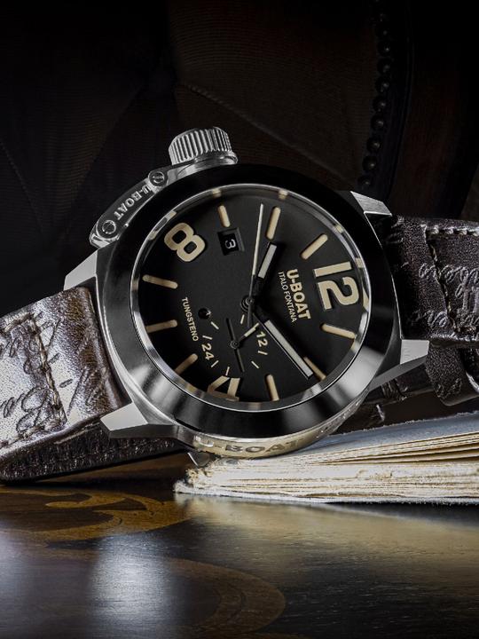 Immagine prodotto U-Boat 8893 Classico Tungsteno Nero Orologio Automatico Uomo 42mm 10ATM (Fatto in Svizzera, 42 mm)