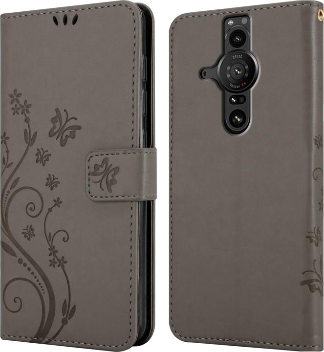 Actual product image Cadorabo Flower Book cover (Sony Xperia Pro-I)