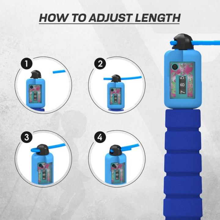 Actual product image Rdx Adjustable skipping rope with counter (310 cm)